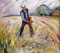 the haymaker 1916 Edvard Munch Expressionism